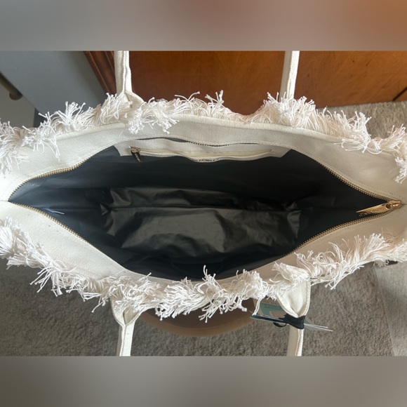 *New* Cynthia Rowley Lemon “Hello SUMMER Insulated Tote W/ Beaded Bag - Picture 13 of 16